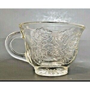 Cup vintage Indiana Princess Clear Crystal Glass Grape Leaf Punch Replacement